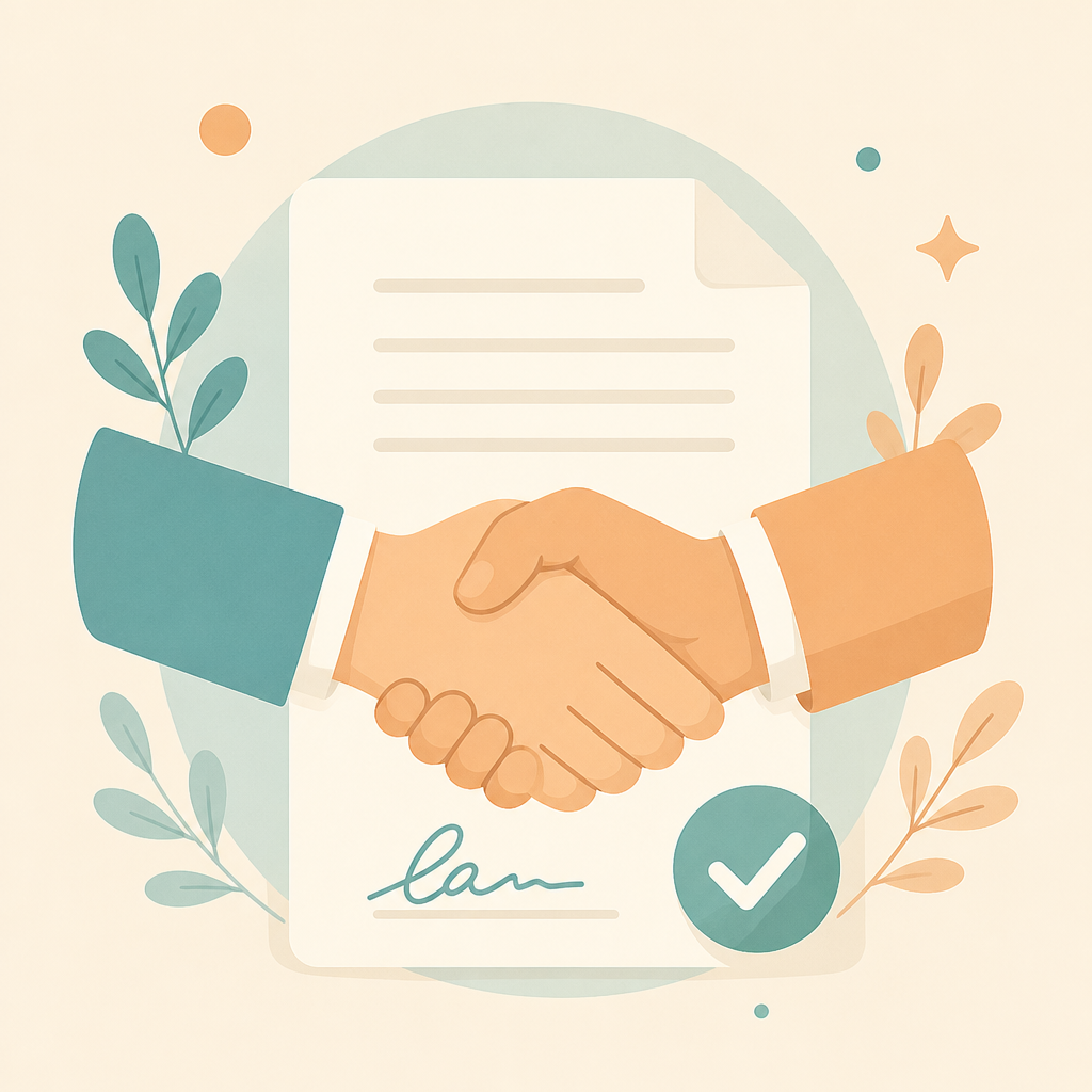 Illustration representing commercial & contract disputes in Perth