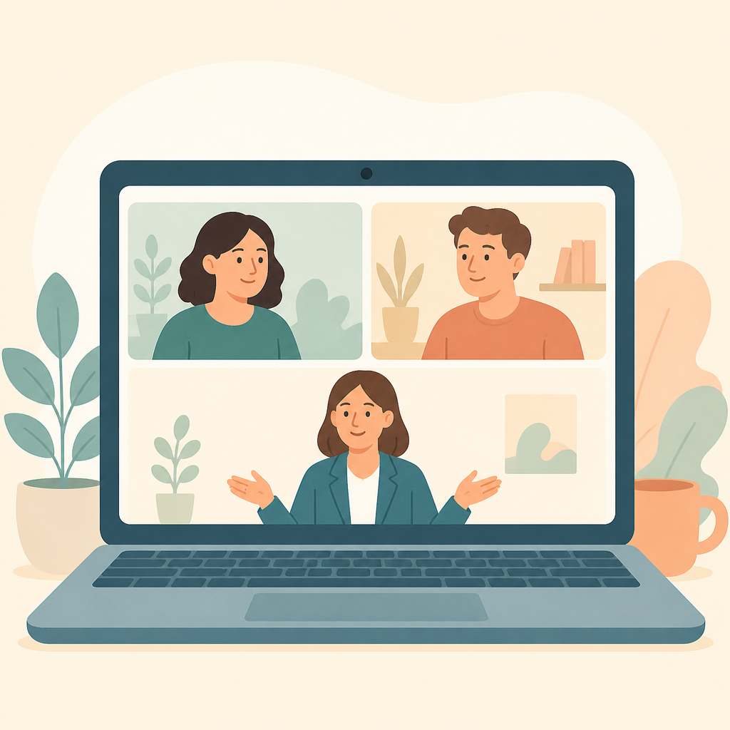 Illustration representing online mediation in Perth